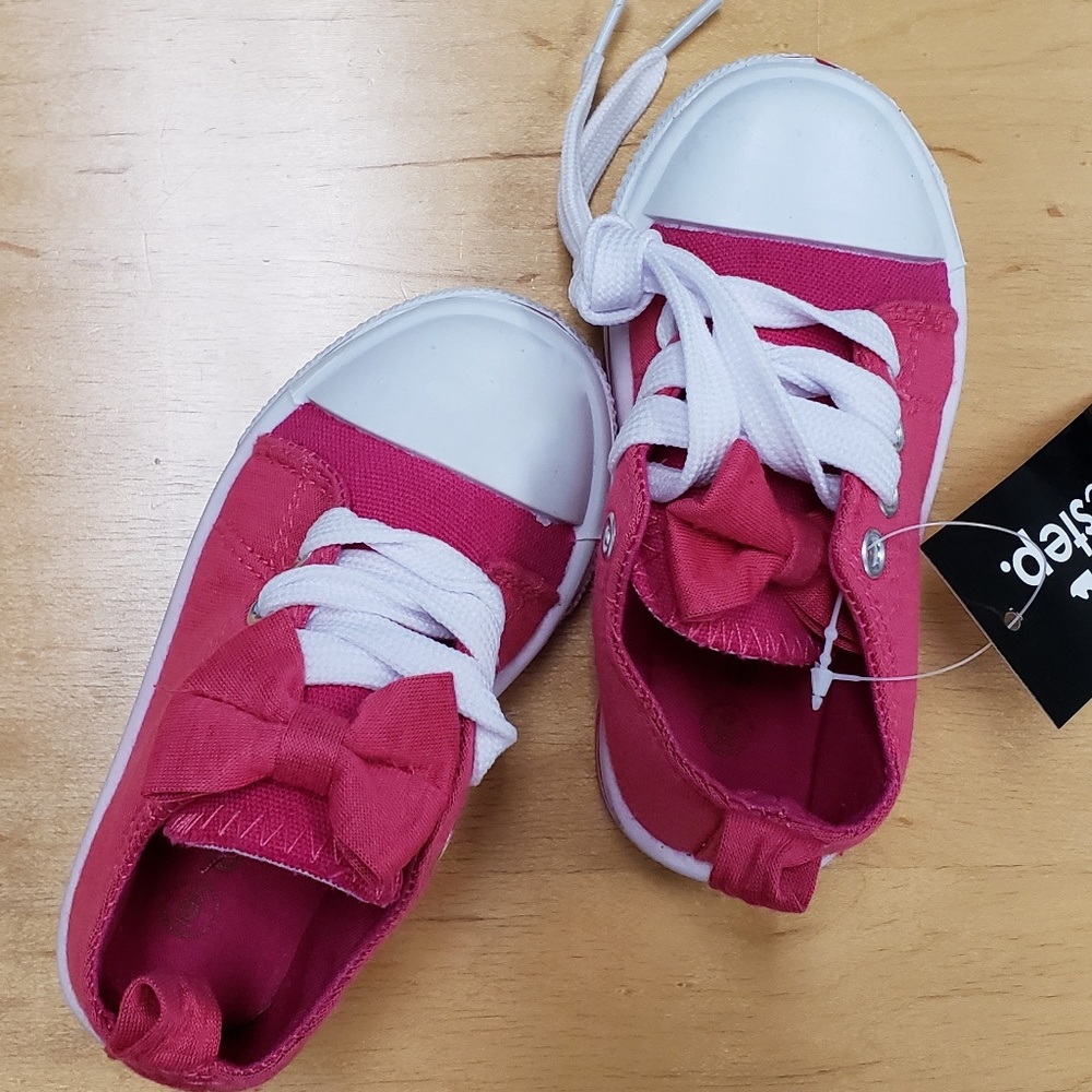 Fuchsia Pink and White Sneakers - Babies &Toddlers